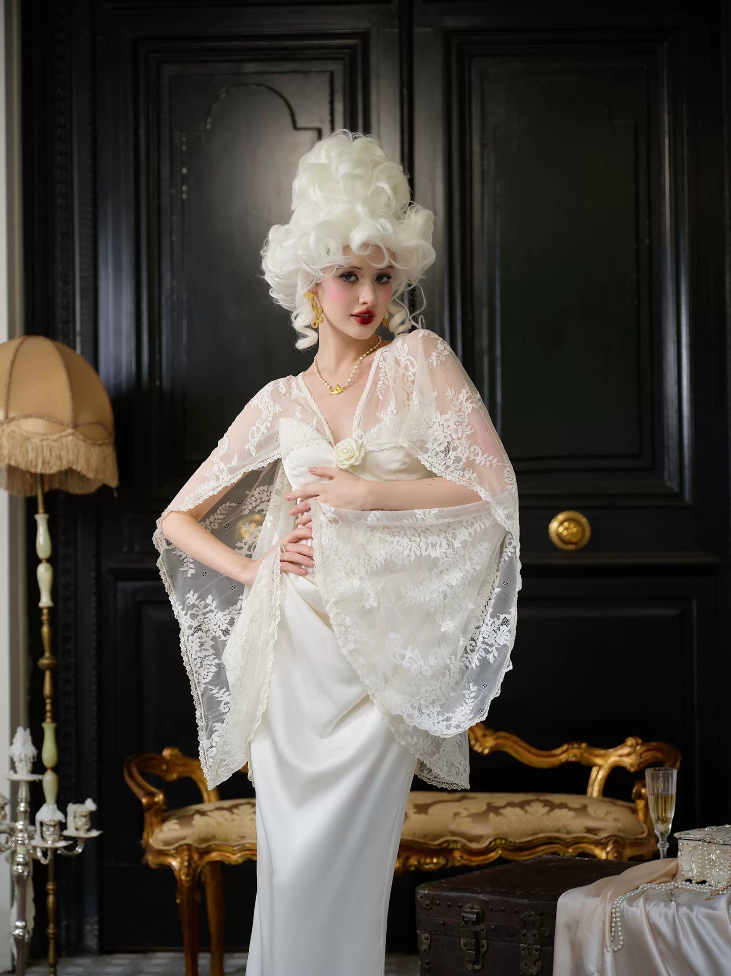 Magic Enchantment Satin Corset Wedding Dress