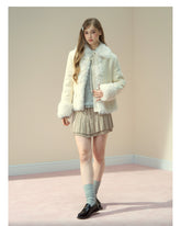 Vintage Faux Suede Shearling Toggle Jacket - CHINASQUAD