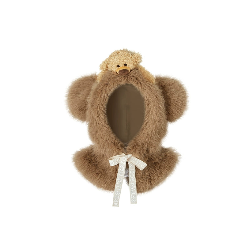 Faux Fur Balaclava Hood