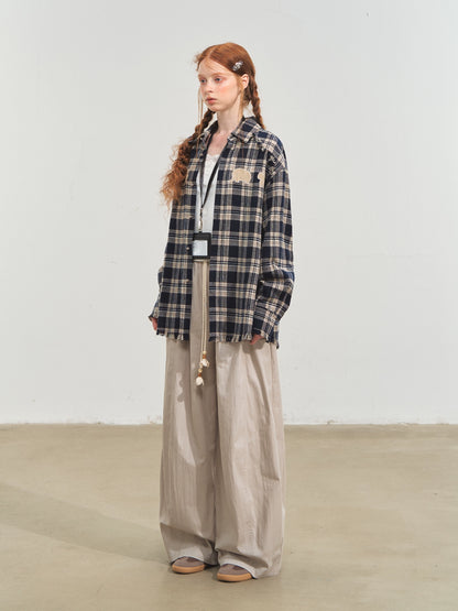 Loose Casual Wide-Leg Scimitar Pants