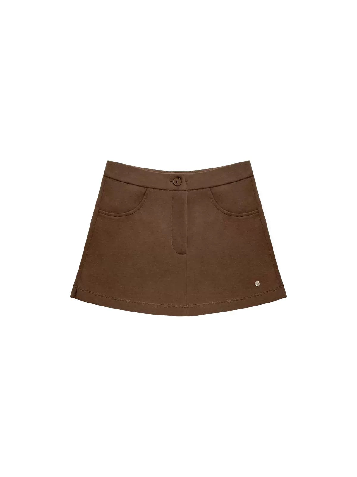 A-Line High-Waist Short Skirt