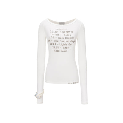 Timeline Fitted Long-Sleeve T-Shirt