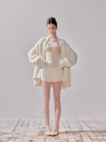 Cloud Cream Cozy Knit Cardigan