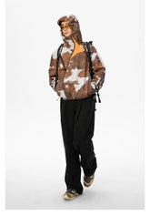 Animal Print Hooded Jacket - CHINASQUAD