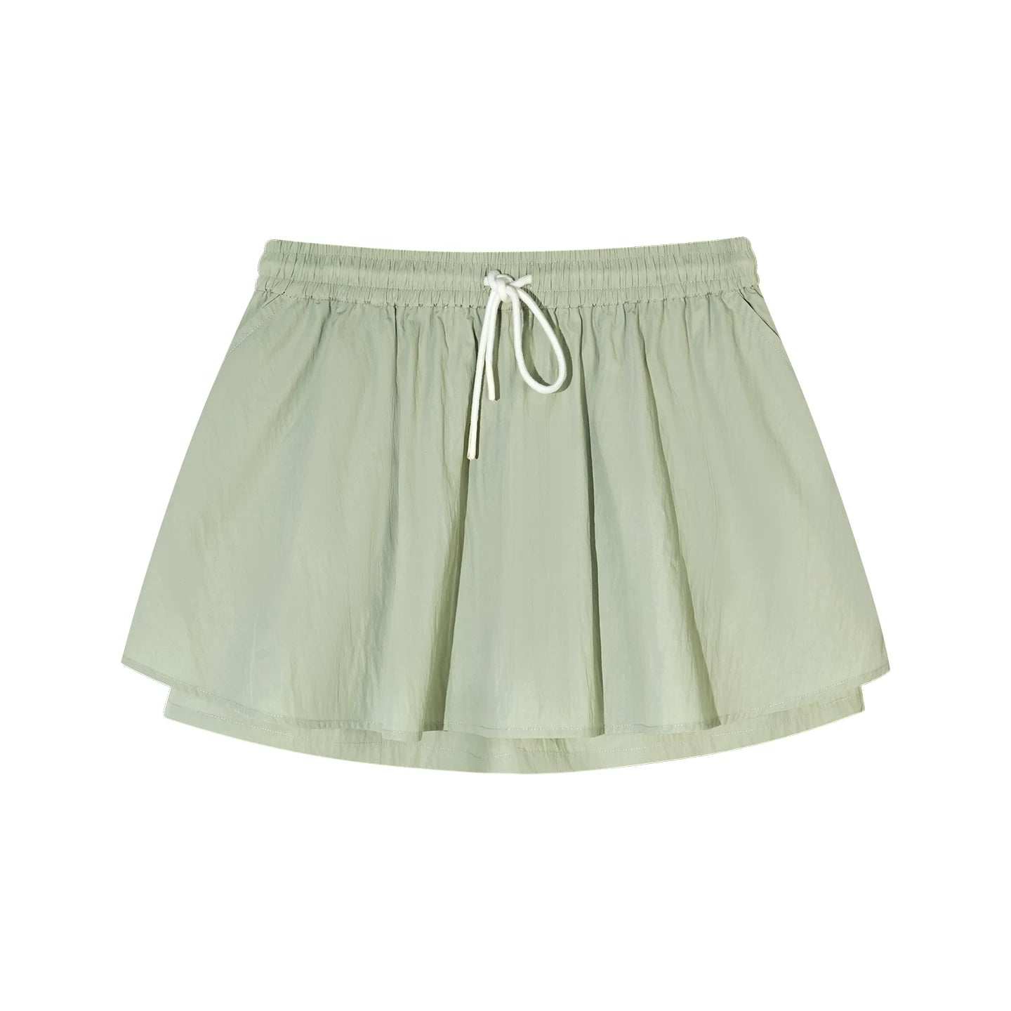 Hooded Drawstring Sun-Protective Jacket &amp; A-Line Skirt Set