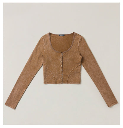 Hurricane Faded Fitted Cardigan
