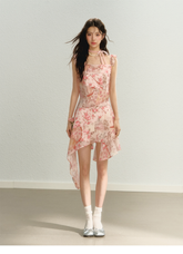 Floral Spaghetti Strap Dress - CHINASQUAD