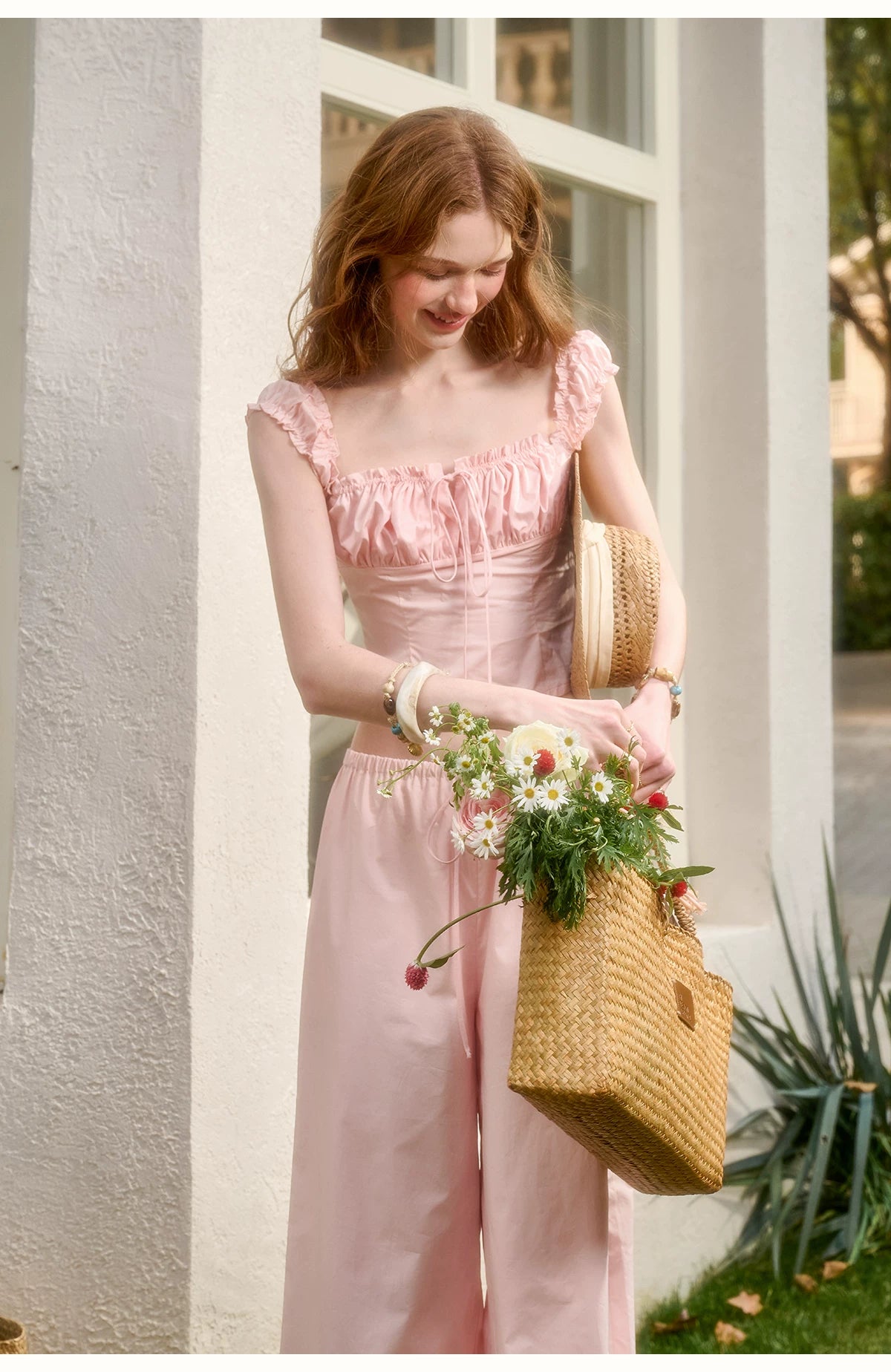 Cotton Relaxed Elegant Two-Piece Set