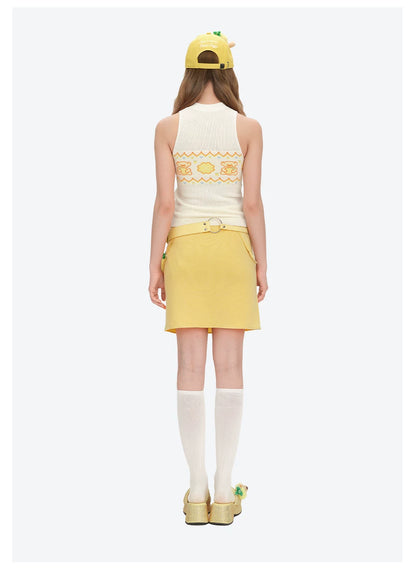 Candy Knit Cropped Vest