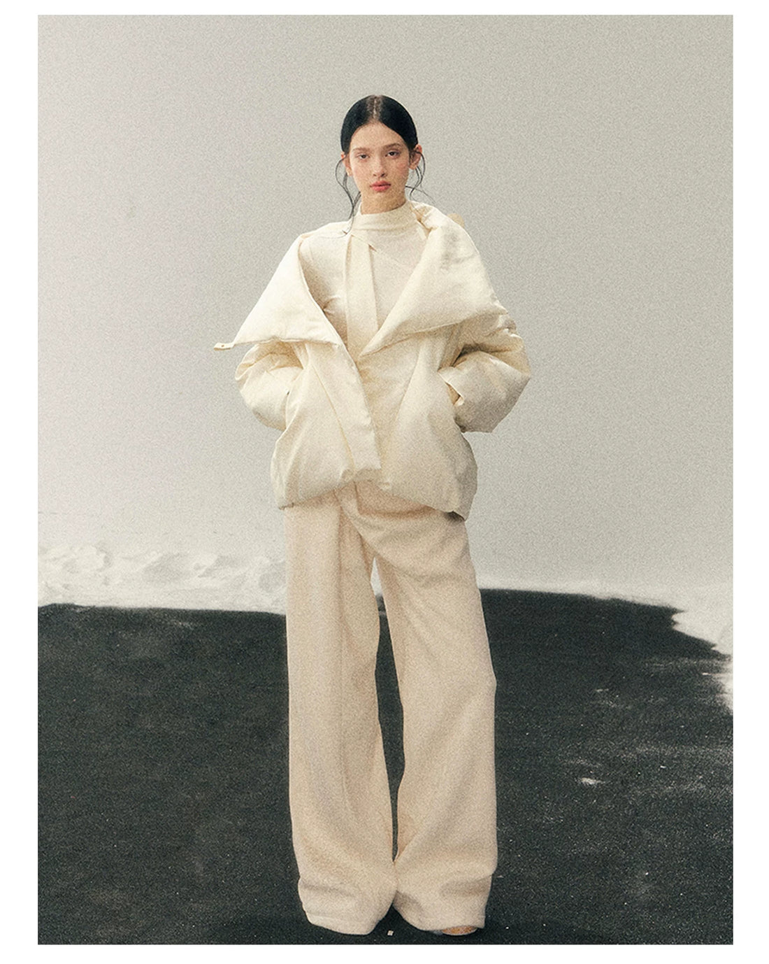 High Neck 90% Down Winter Puffer Jacket