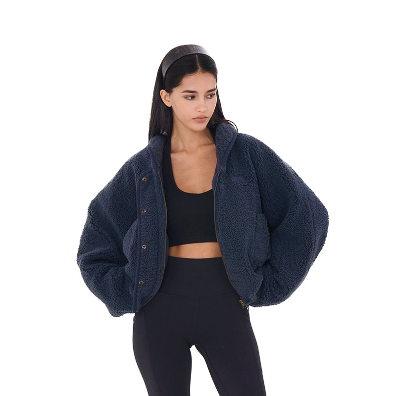 Double-Layer Fleece Oversized Jacket