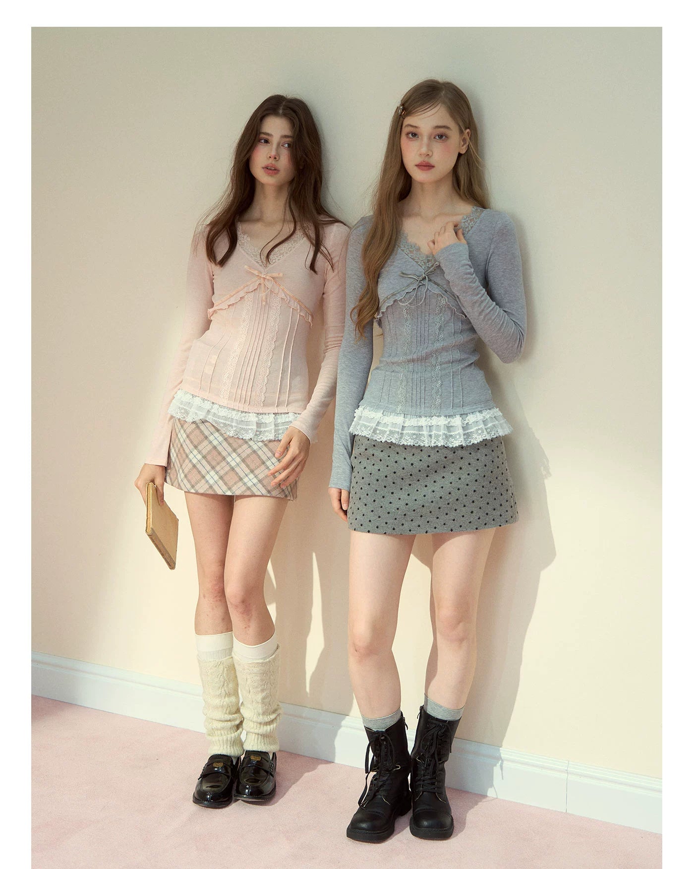 Lace Trim Tencel Wool Blouse - CHINASQUAD