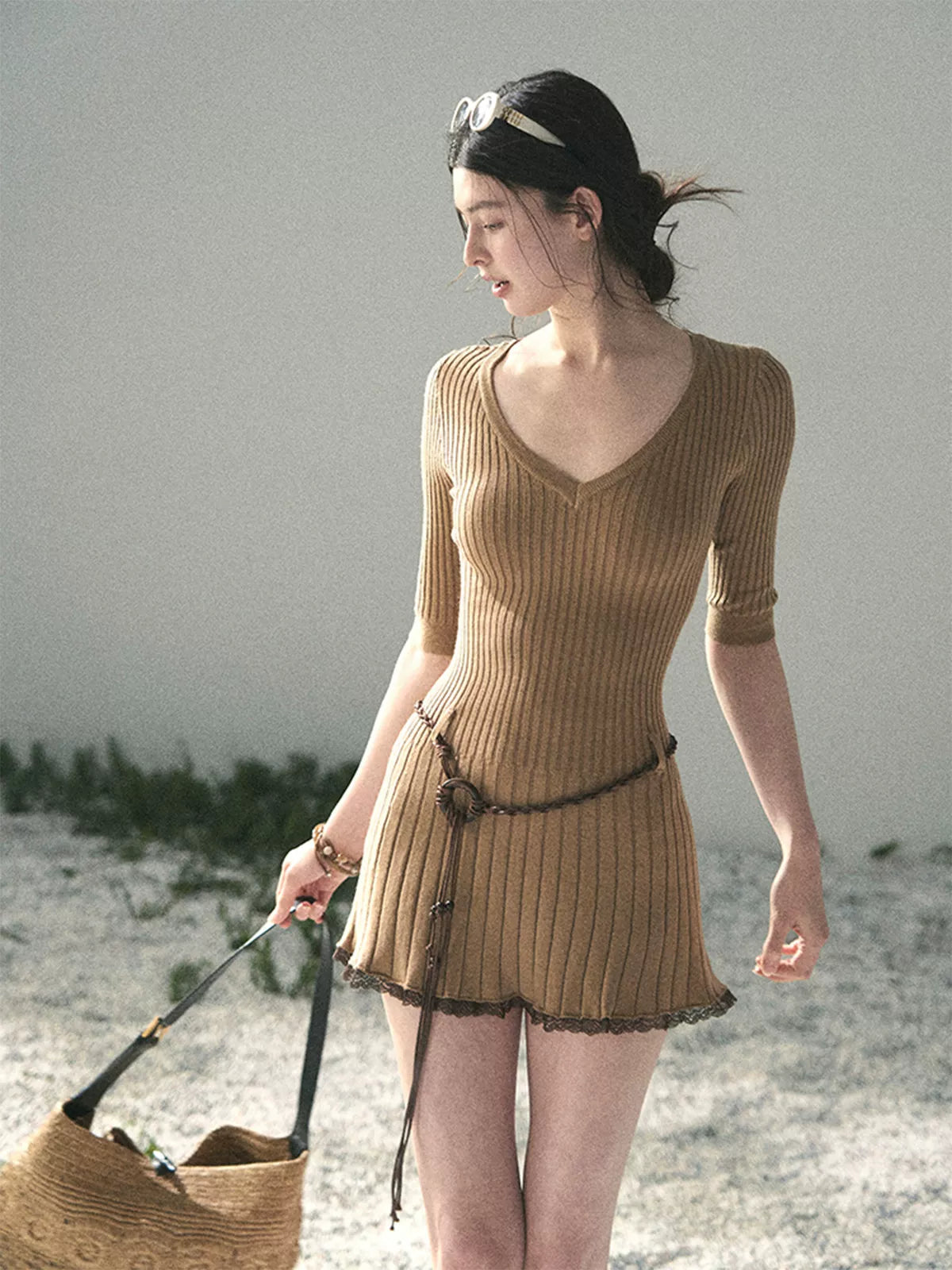 Amber Memory Knit Mini Dress