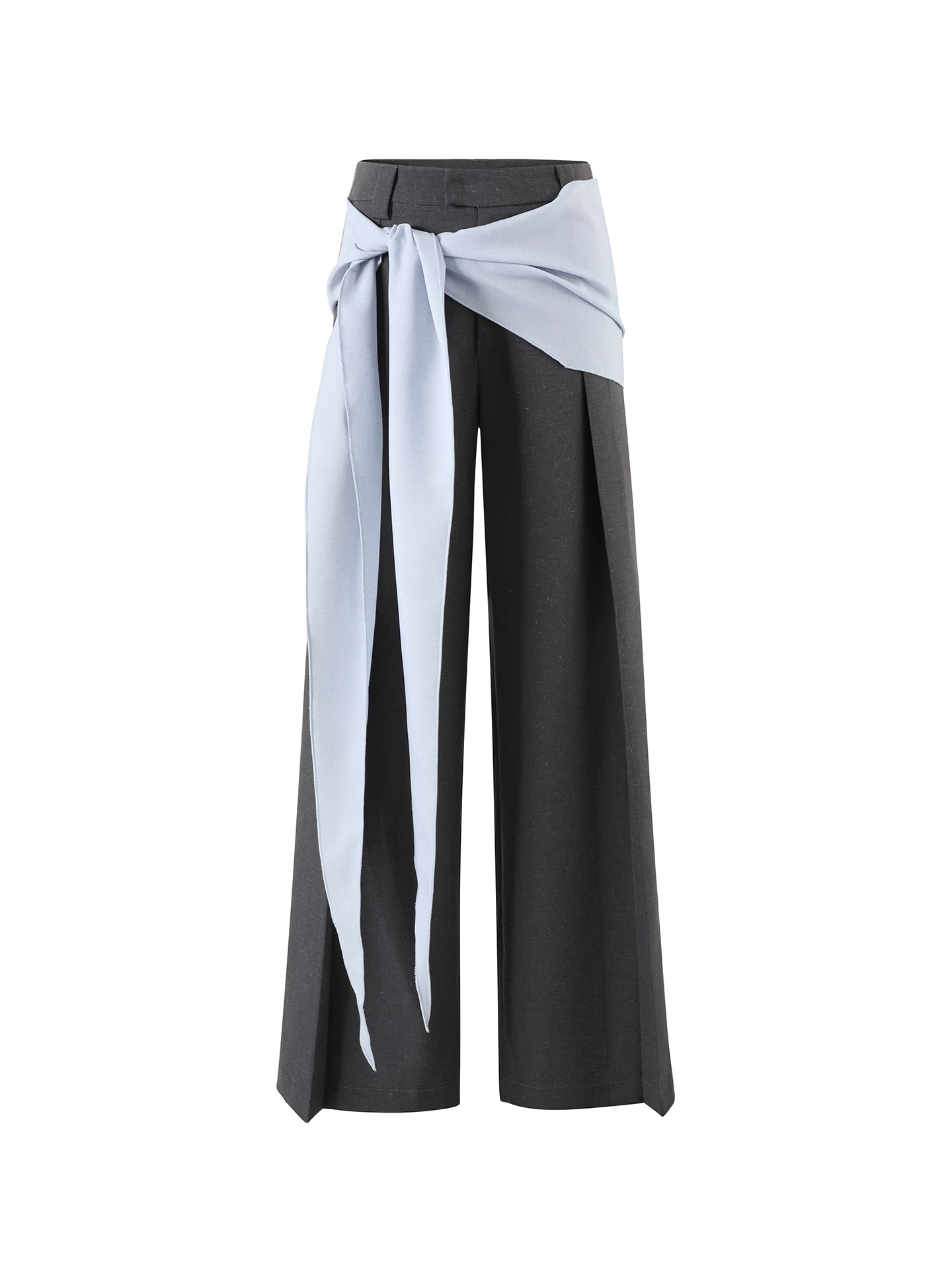 Contrast-Bandeau Tailored Two-Piece Set