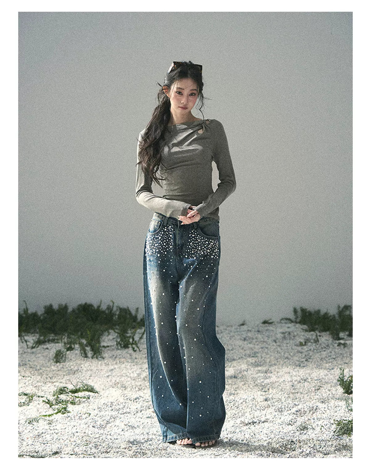 Silent Poem Asymmetrical Knot Top