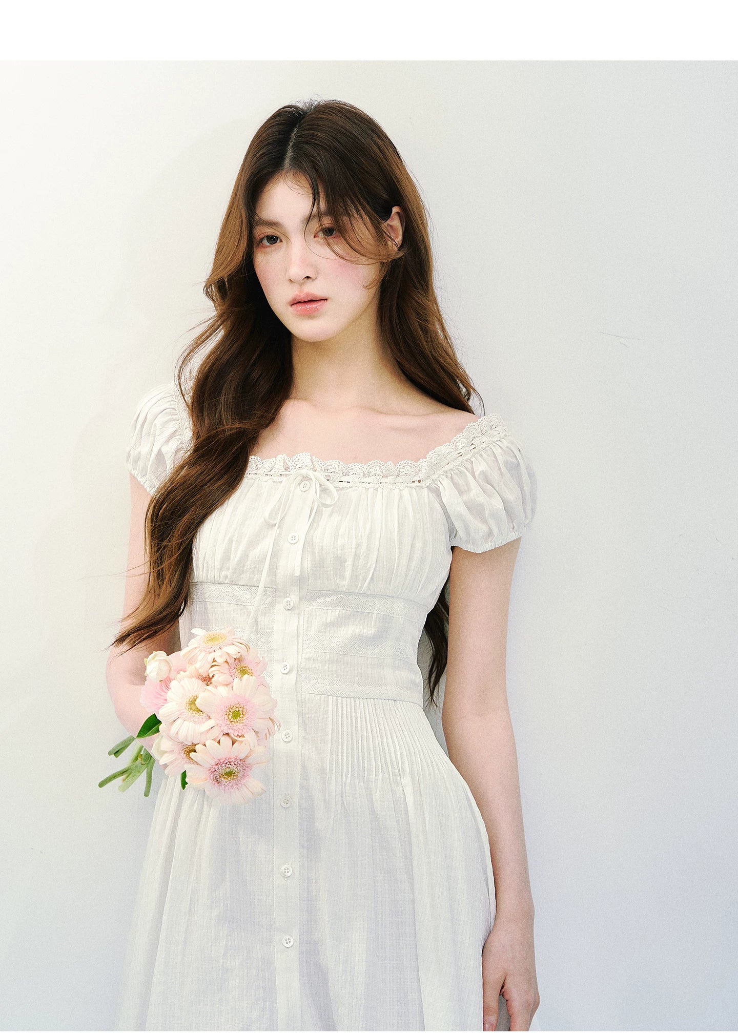 Pure Romance Square-Neck Mini Dress