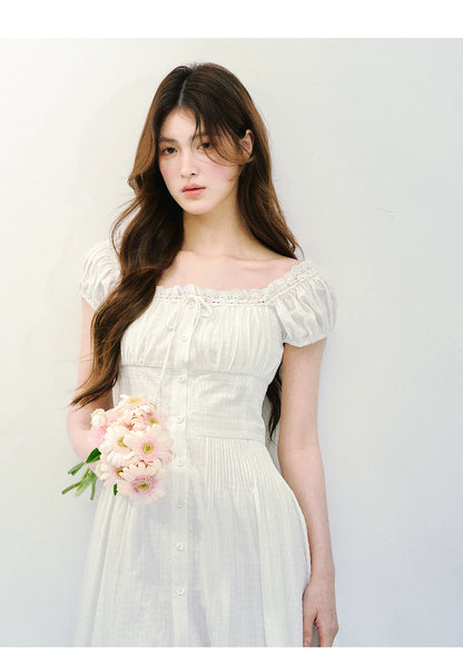 Pure Romance Square-Neck Mini Dress