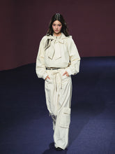 Neckline Tie Striped Sun-Protective Jacket & Pants Set - CHINASQUAD