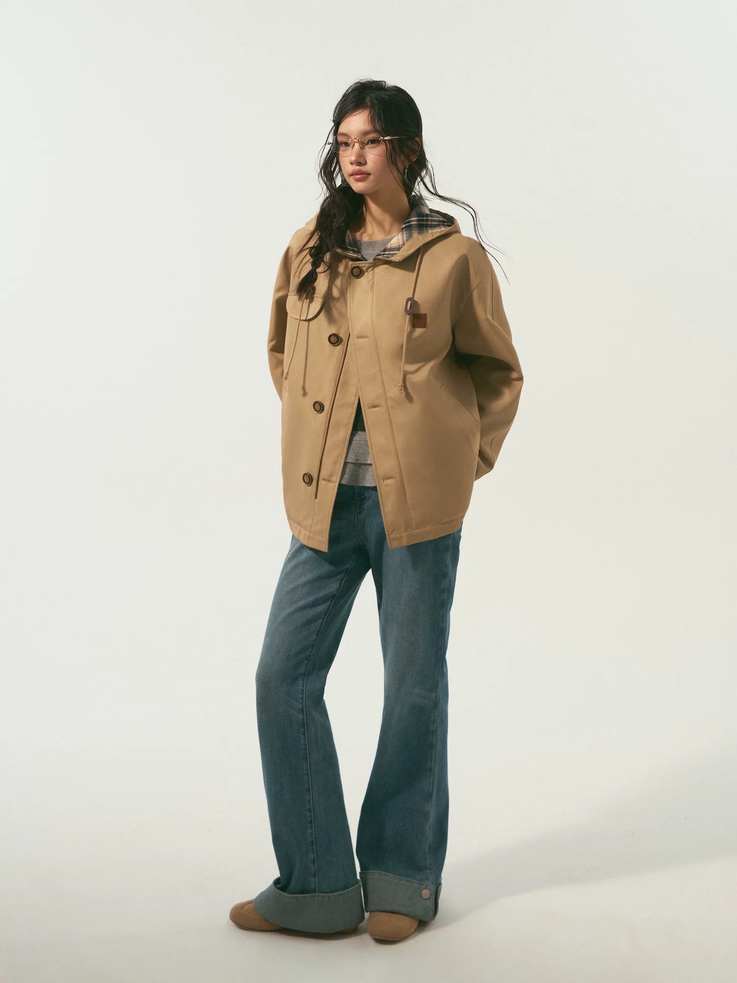 Reversible Hooded Windbreaker Jacket