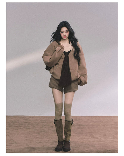 Autumn Leaves Hoodie Three-Piece Set