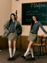 Khaki A-Line Mini Skirt - CHINASQUAD