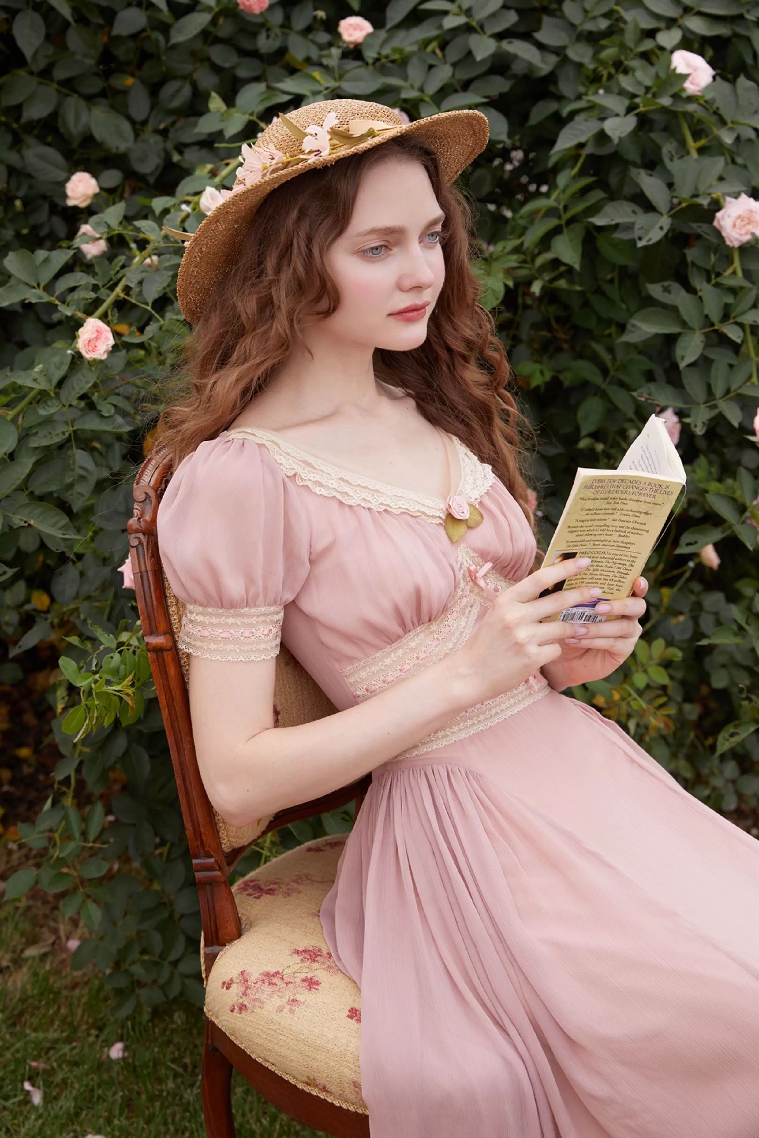 French Vintage Romantic Lace Dress