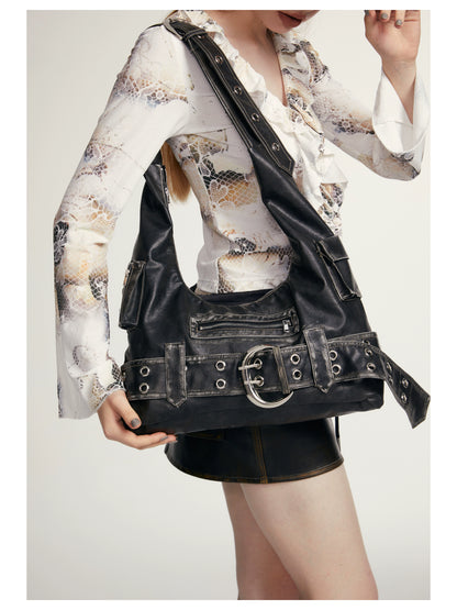 Functional Retro Shoulder Bag