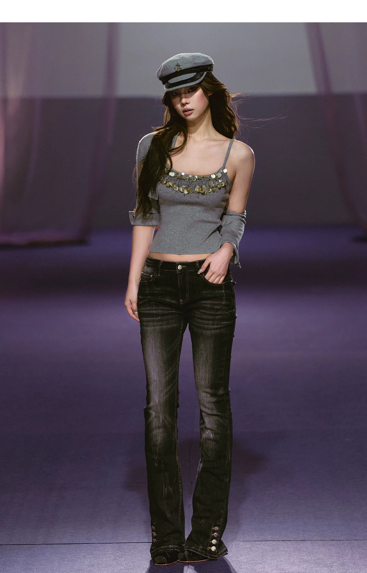 Refined Knit Cardigan &amp; Embellished Camisole Set
