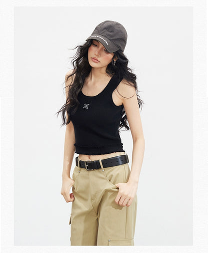Logo Embroidered Tank Top