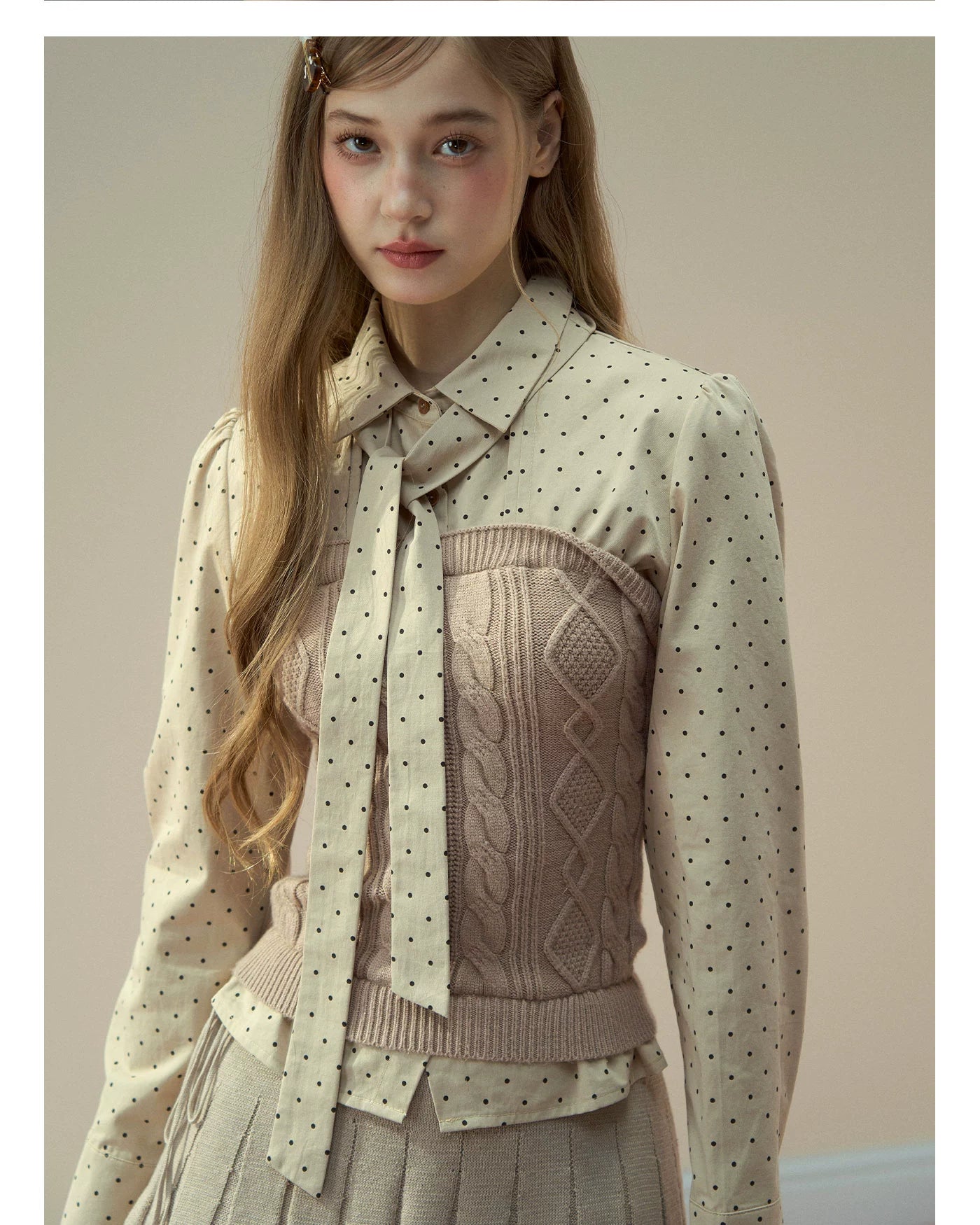 Polka Dot Preppy Shirt - CHINASQUAD
