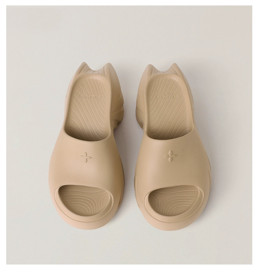 Phantom Future Sculpted Heel Mules Sandals