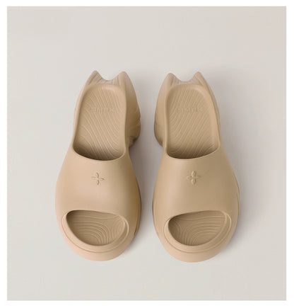 Phantom Future Sculpted Heel Mules Sandals