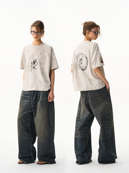 Waxed Unicorn Graphic T-Shirt