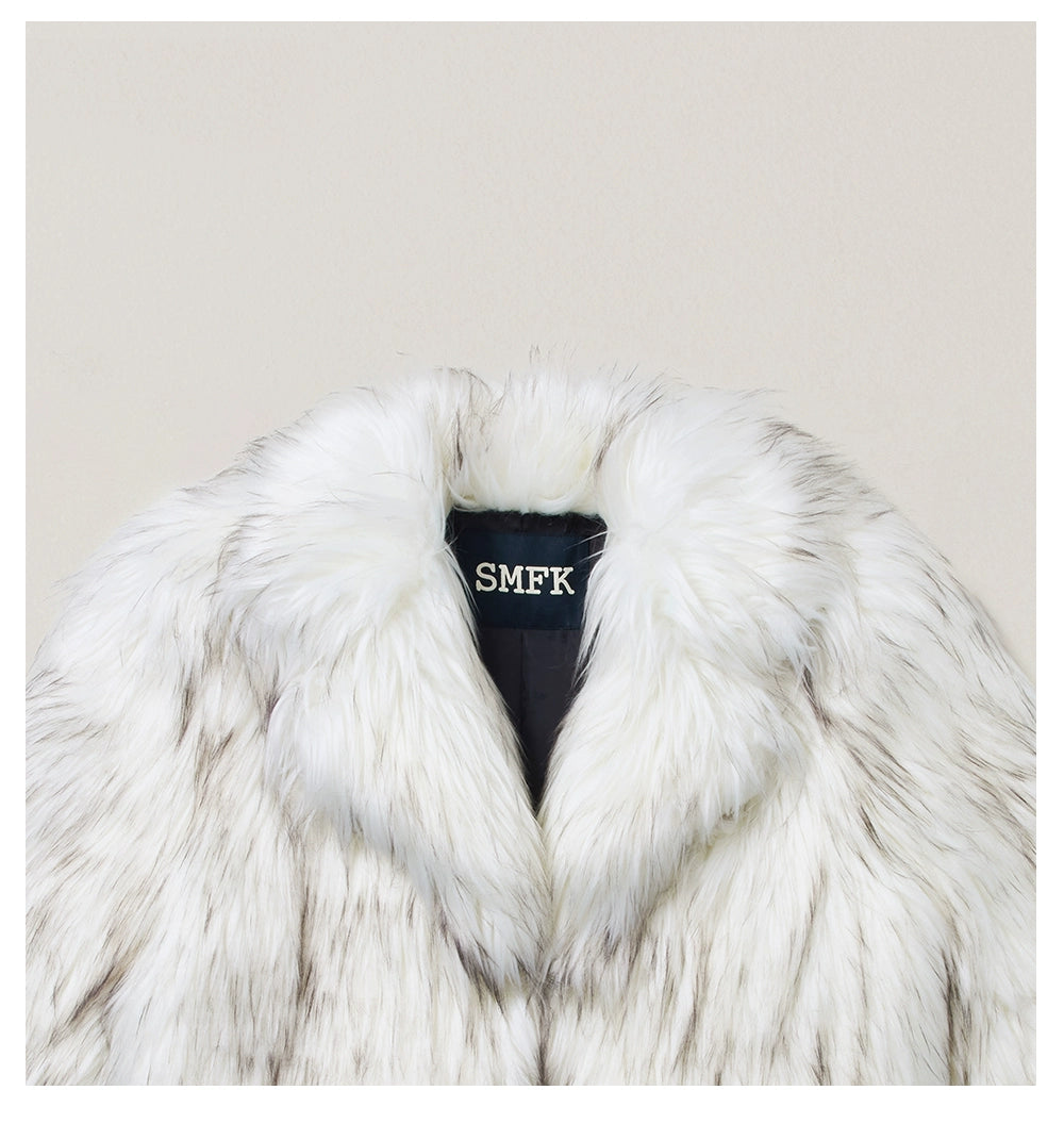 Cross Relic Wilderness Hunter Cropped Faux Fur Jacket