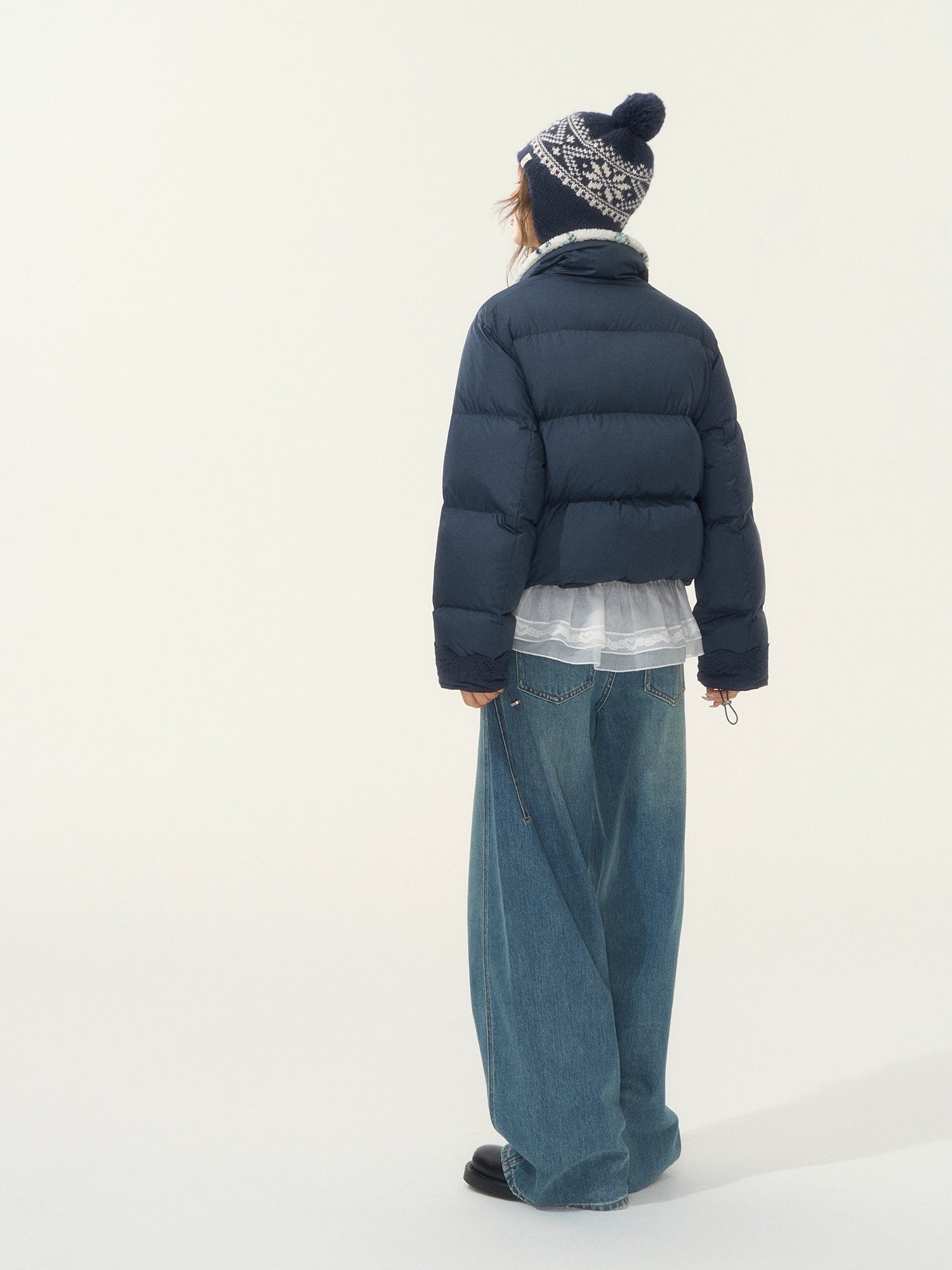 Faux Fur Collar Puffer Jacket