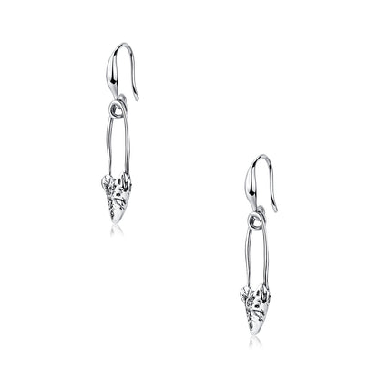 Paperclip Herringbone Stud Earrings