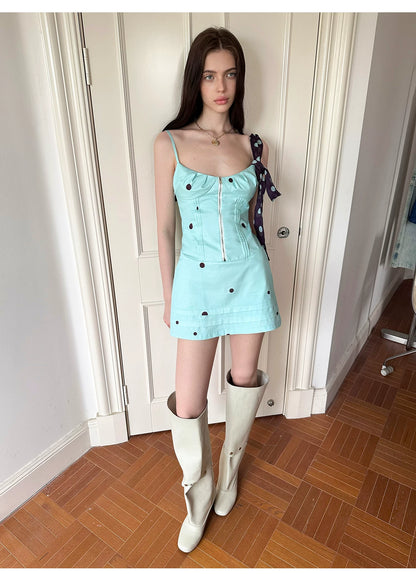 Vintage Polka Dot Slip Dress NeverMore