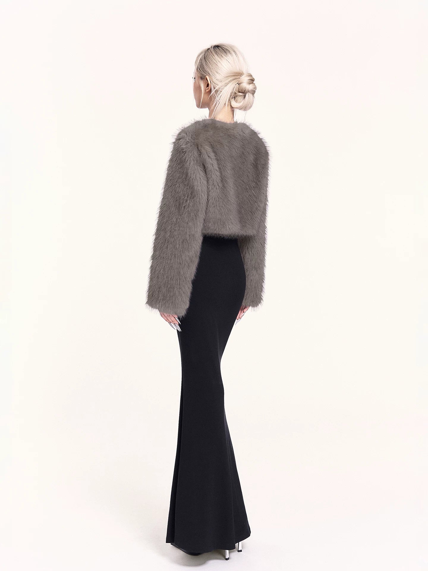 Faux Fur Cropped Jacket