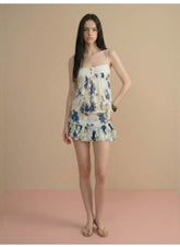 Vintage Floral Mesh Co-Ord Set NeverMore