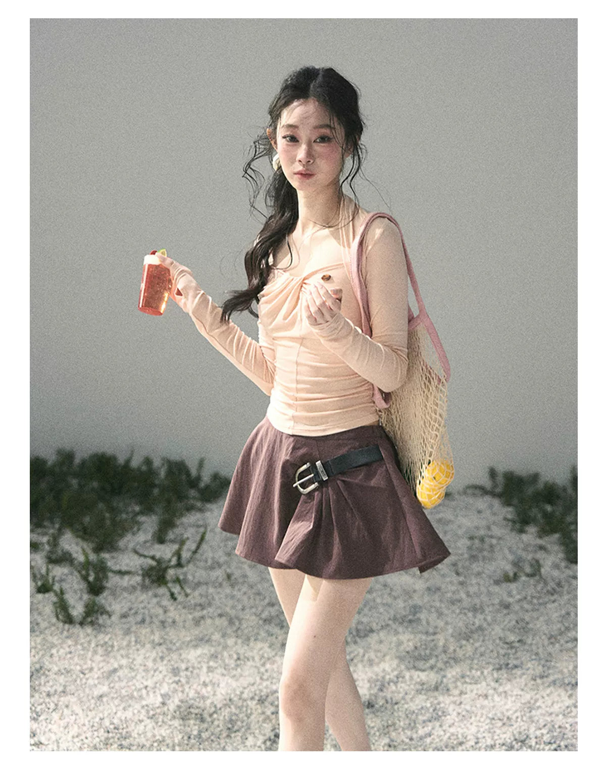 Breeze Layered Cropped Long-Sleeve Tee