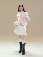 Plaid Patchwork Plush Short Coat - CHINASQUAD