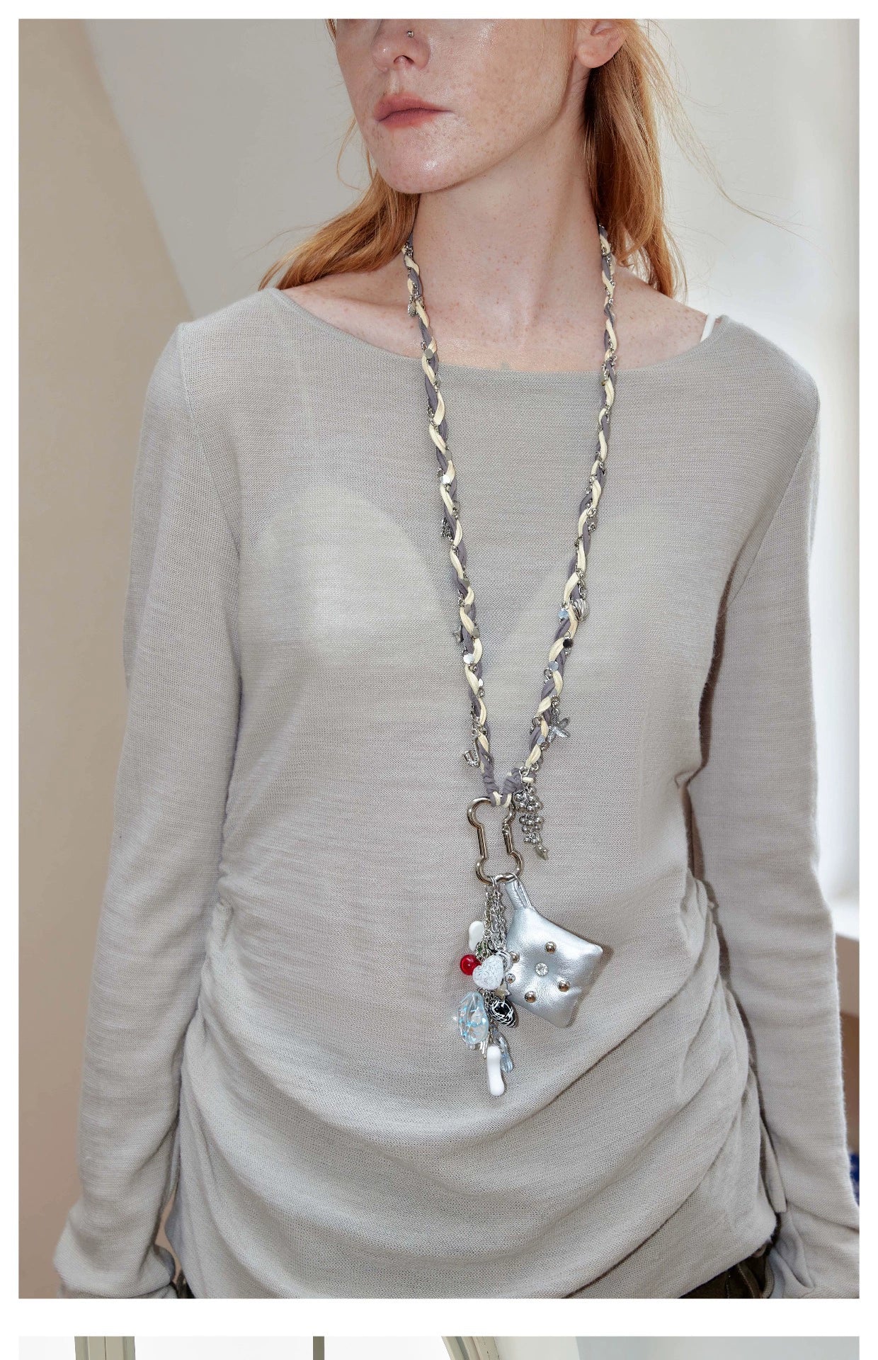 Handmade Punk Long Sweater Chain Necklace