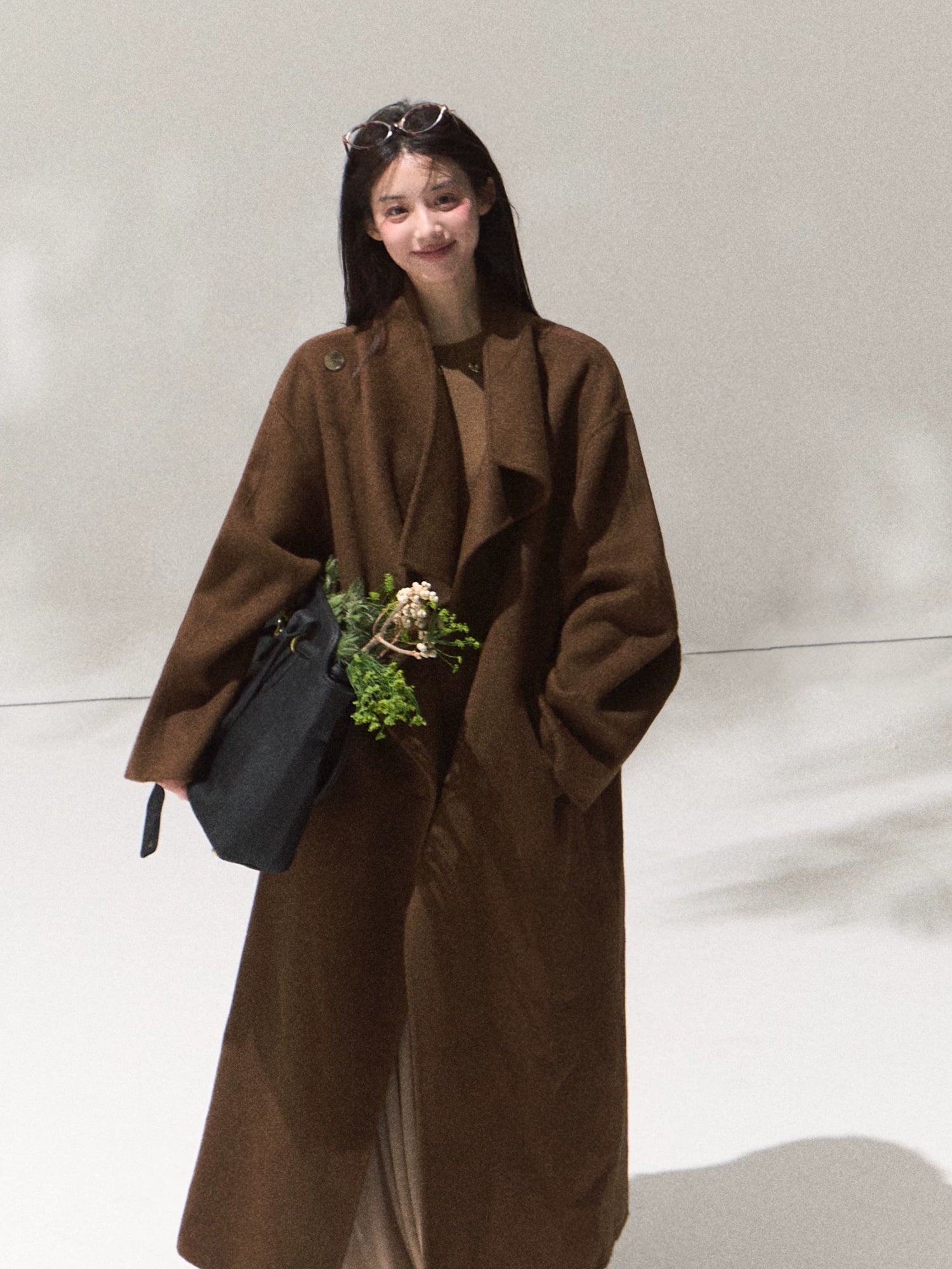 Tailored Pure Wool Long Coat