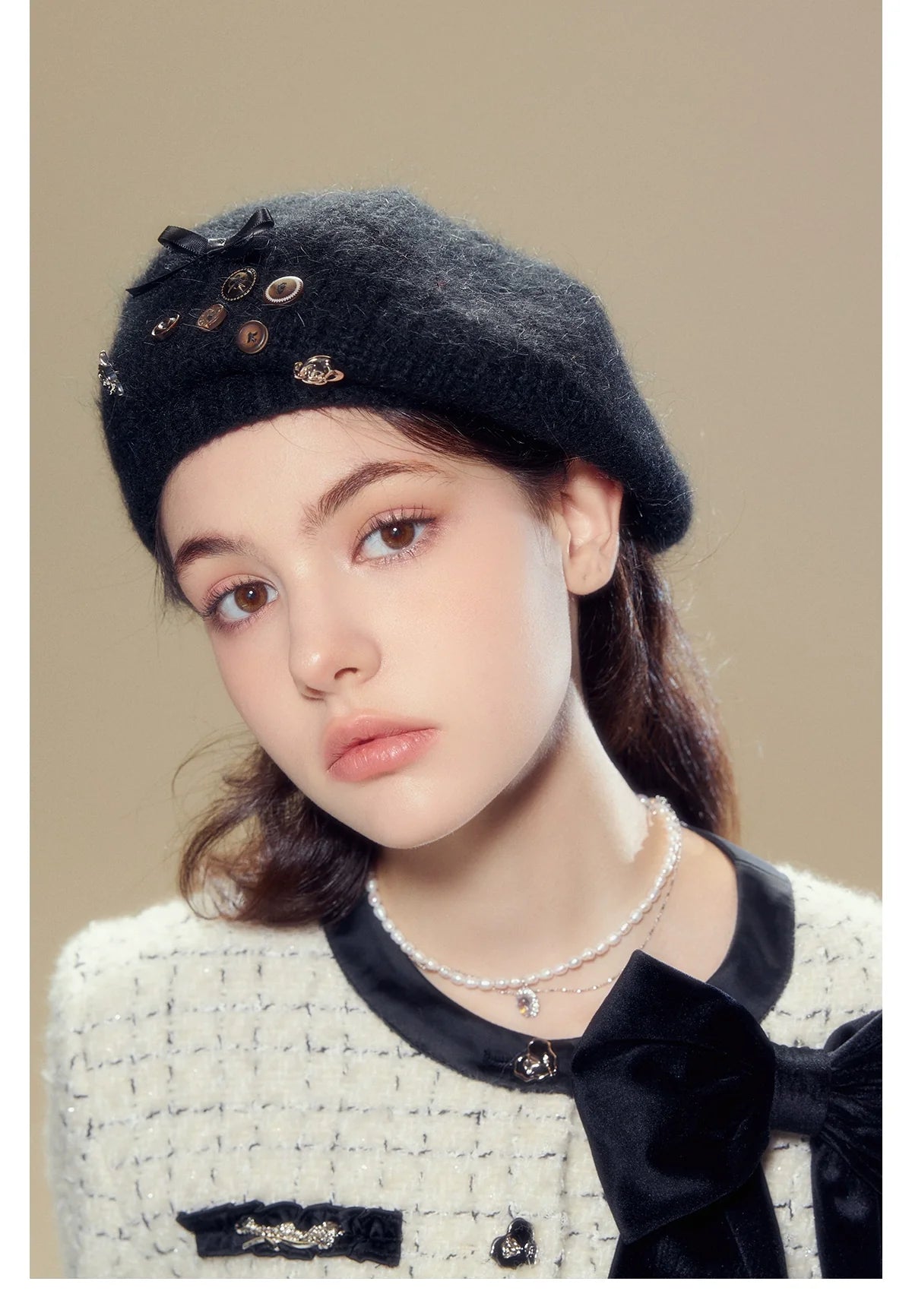 (Final Sale) Wool Knit Beret - CHINASQUAD