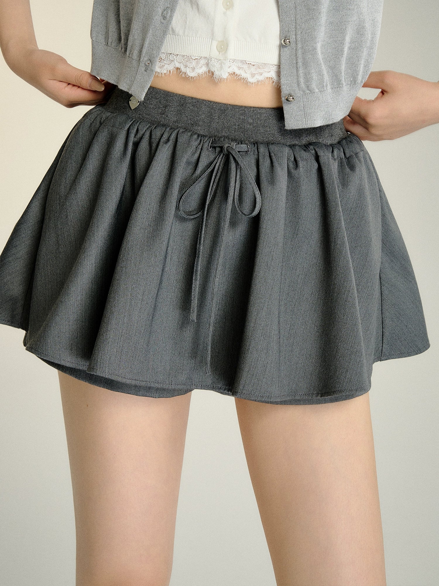 3D Puffed Mini Skirt Shorts