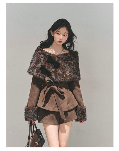 Light Luxury Cape Three-Piece Set