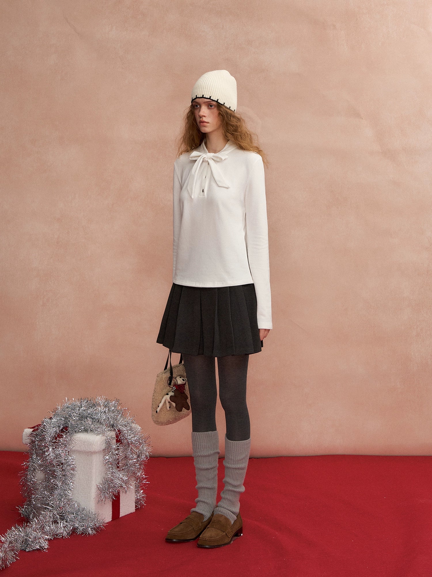 Velvet Ribbon Bow Tee