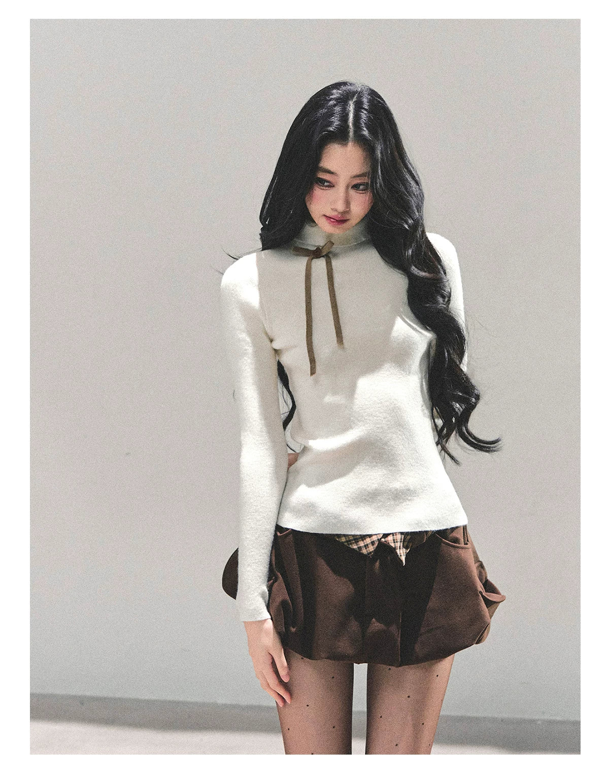 Velvet Touch Mock-Neck Knit Base Layer