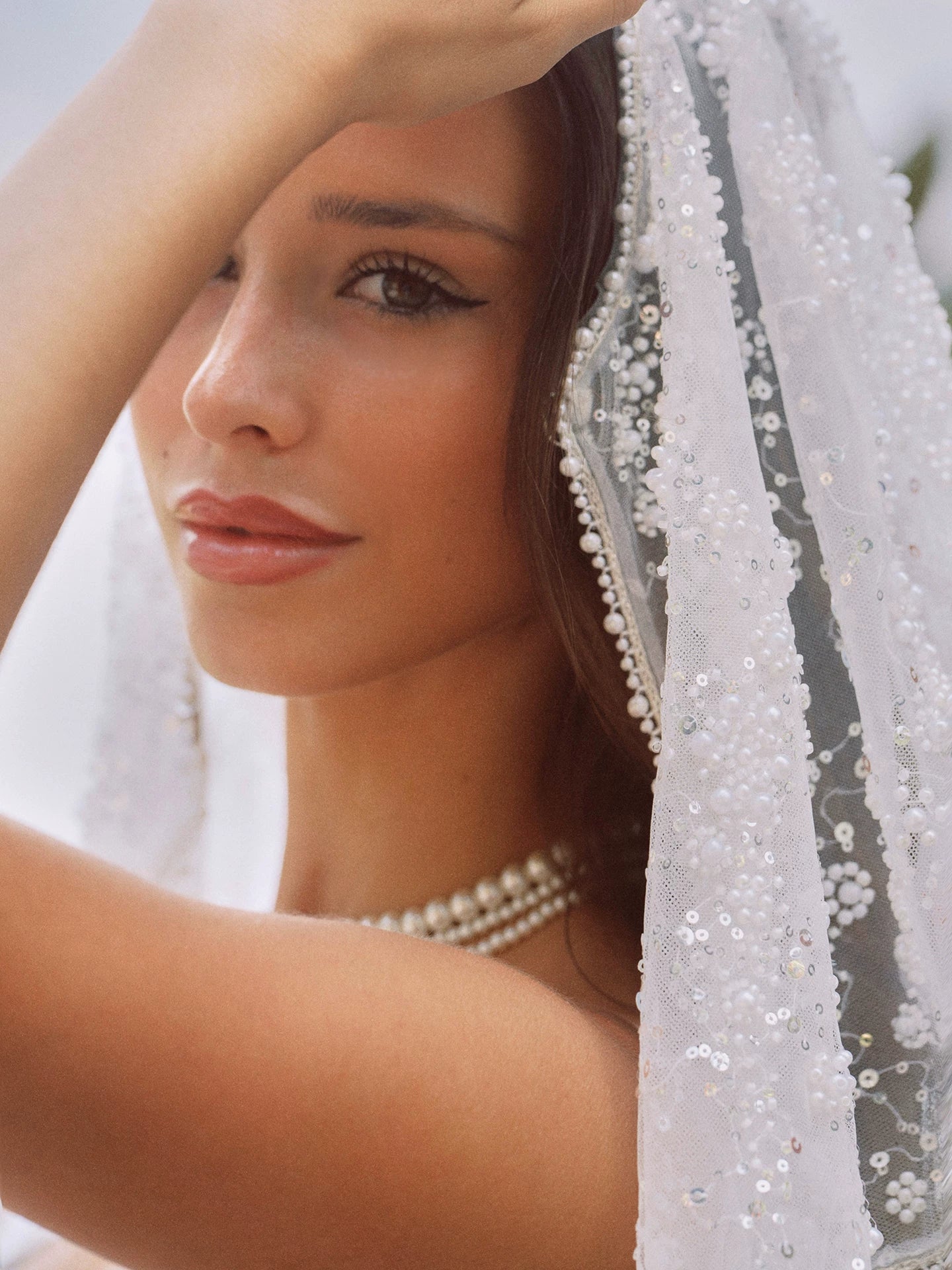 Moonlit Tide Lace Splice Princess Slip Dress