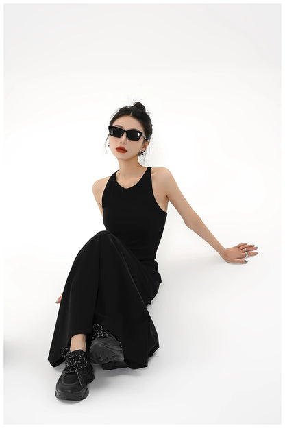 Built-In Bra Stretch Maxi Slip Dress